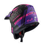 Axxis Wolverine B8 Matt Pink Kids Helmet 4