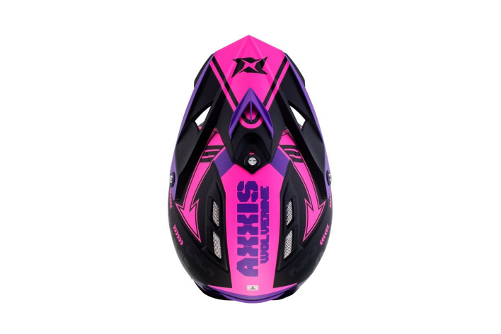 Axxis Wolverine B8 Matt Pink Kids Helmet 6